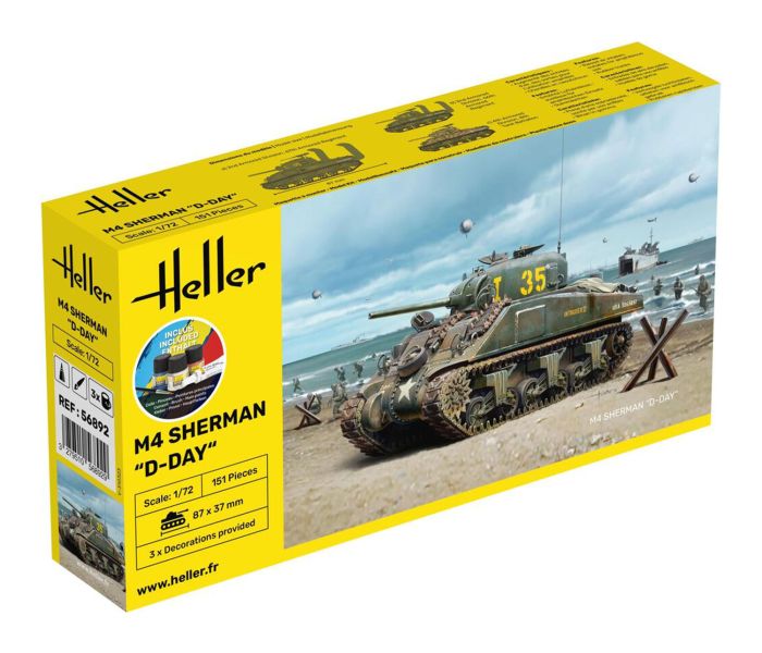 US M4 Sherman D-Day Starter Kit (1:72 Scale)