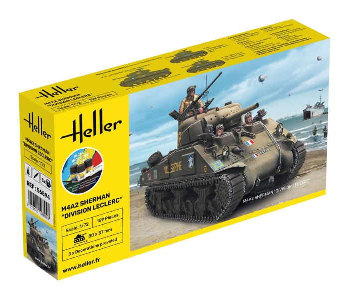 US M4A2 Sherman Division Leclerc Starter Kit (1:72 Scale)