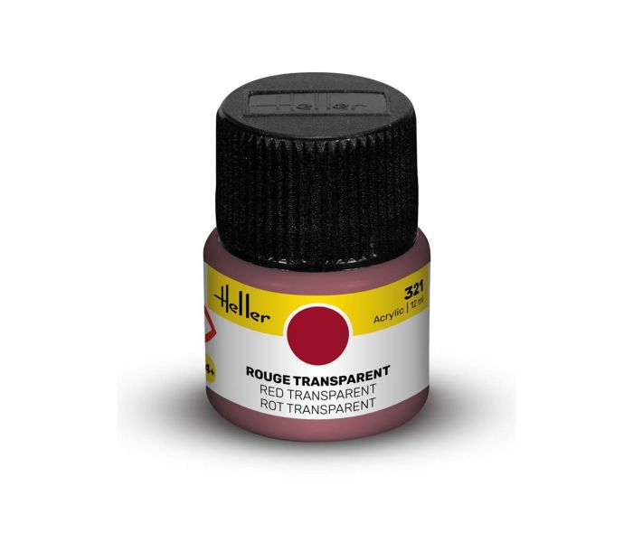 321 Red Transparent Acrylic Paint 12ml