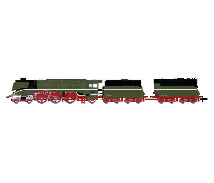 DR BR02 0201-0 Fuel Tender Steam Locomotive V