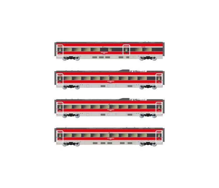 FS Trenitalia ETR 1000 Ducati Intermediate Car Set (4) VI