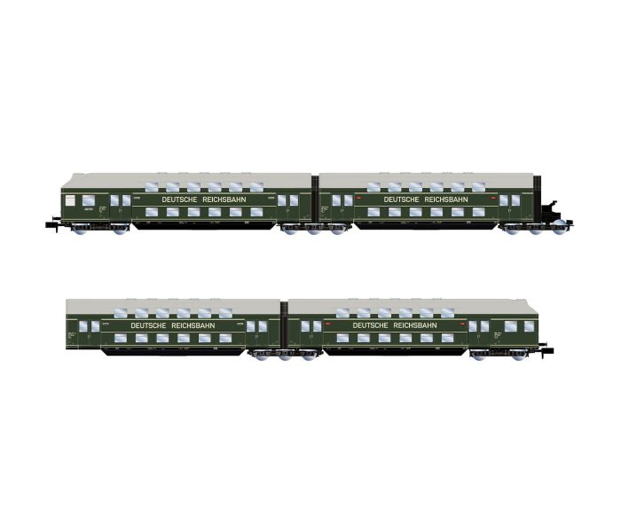 DR DBv 2nd Class Bi-Level Coach Set (4) III
