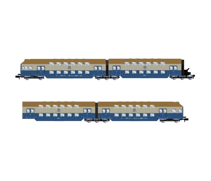 DR DBv 2nd Class Bi-Level Coach Set (4) IV