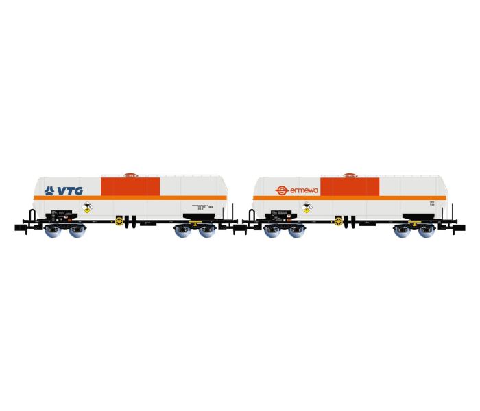 SNCF VTG/Ermewa Chlorine Tank Wagon Set (2) VI