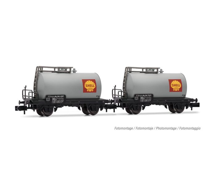 FS Shell 2 Axle Tank Wagon Set Silver (2) III