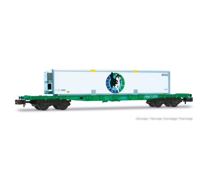 SNCF S70 Flat Wagon w/Systeme Fril Container Load V