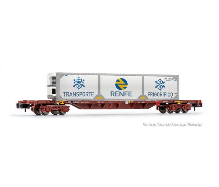 RENFE MMC3 Flat Wagon w/RENFE Container Load IV