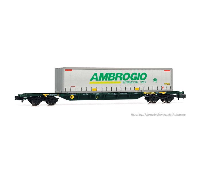 Cemat Sgnss Flat Wagon w/Ambrogio Swapbody Load V