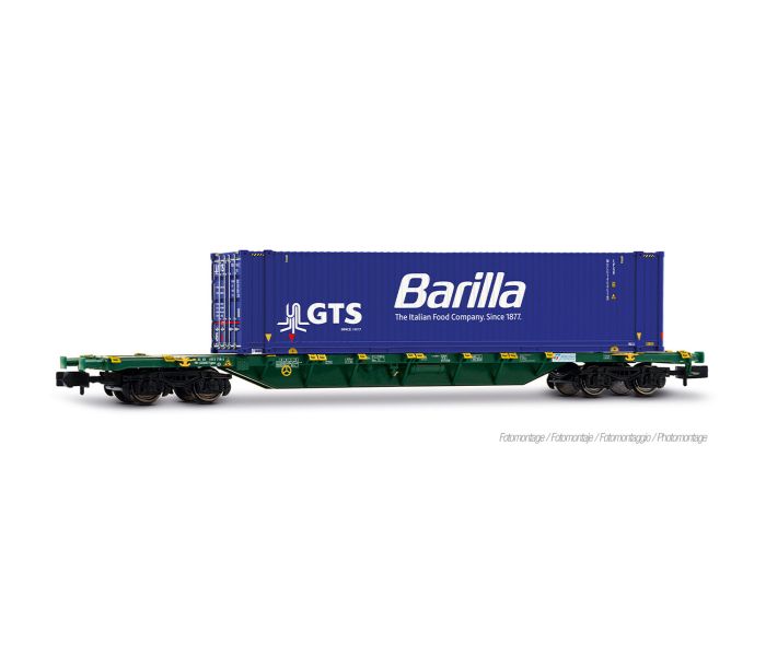 Mercitalia Sgnss Flat Wagon w/GTS Barilla Container VI