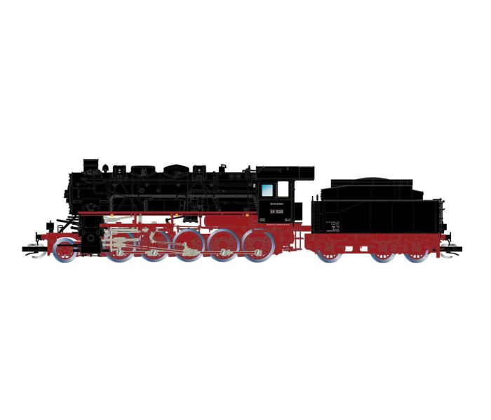 DR BR58.40 Steam Locomotive III (DCC-Sound)