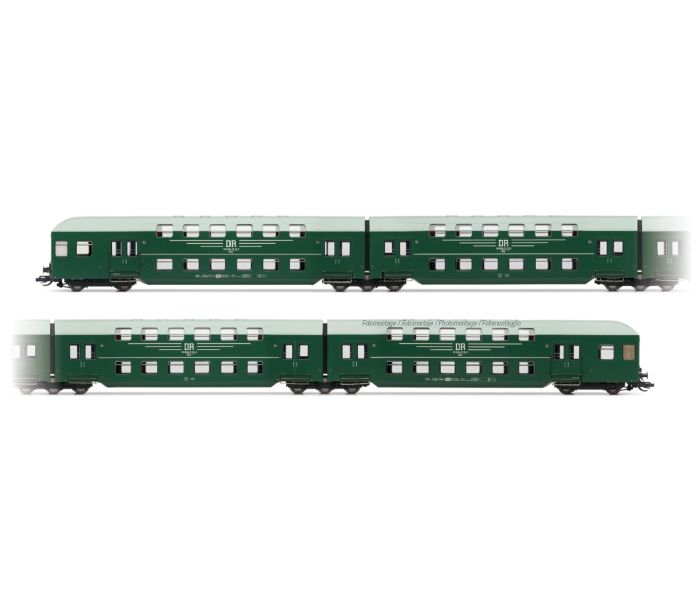 DR Green/Grey Bi-Level Coach Set (4) IV