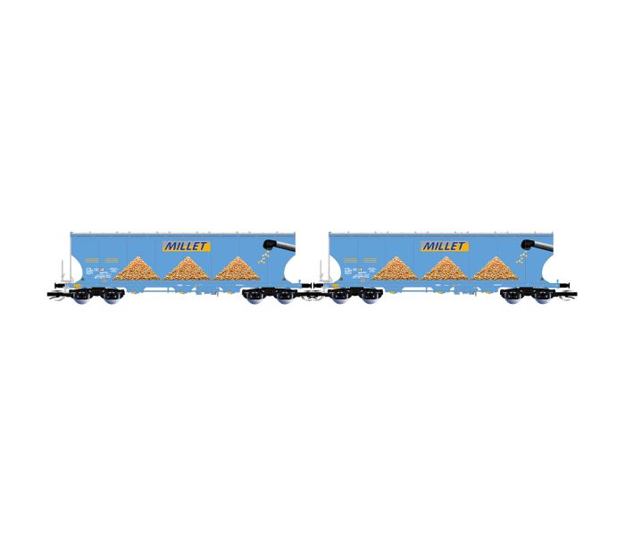 SNCF Millet Bogie Silo Wagon Set (2) VI
