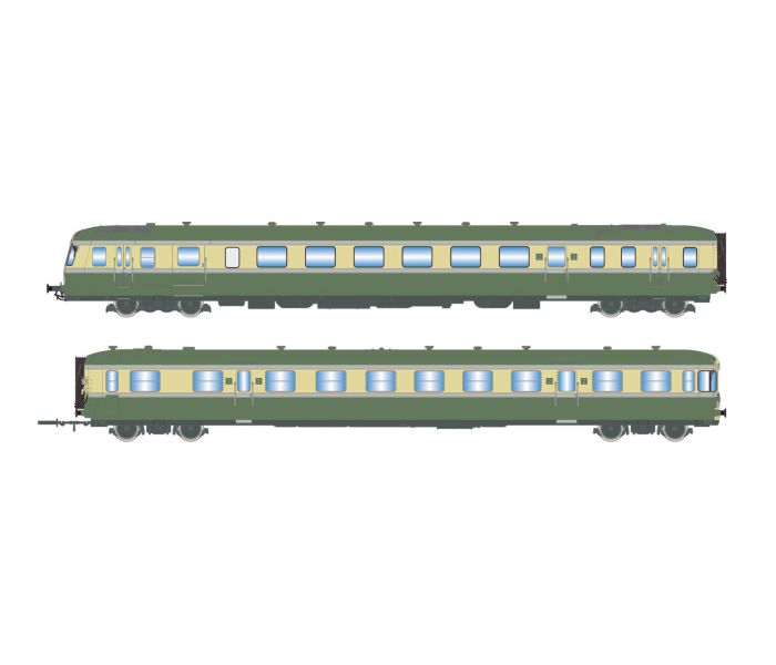 SNCF RGP II X2717 Diesel Railcar & XR7710 Trailer III