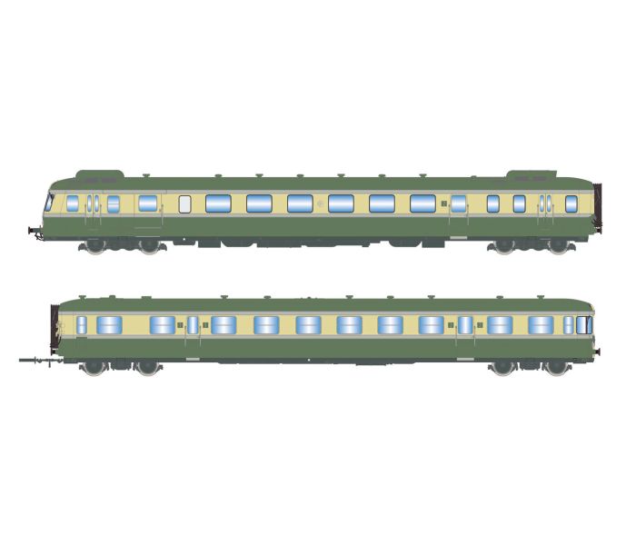 SNCF RGP II X2712 Diesel Railcar & XR7714 Trailer III