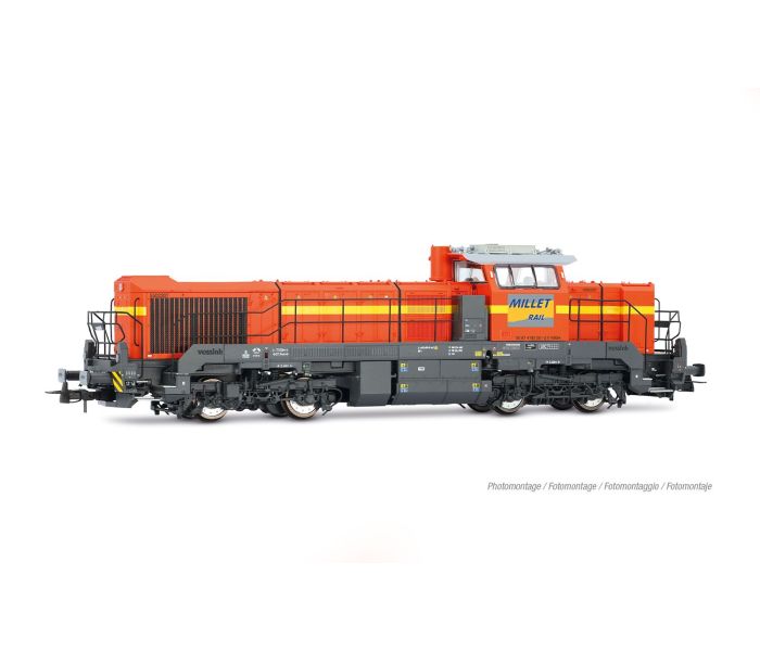 Millet Rail DE18 Diesel Loco Orange/Grey VI (DCC-Sound)