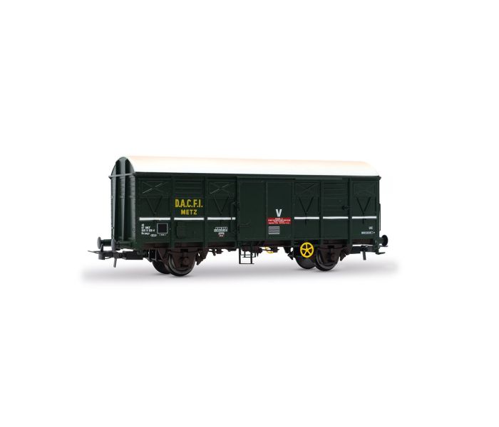 SNCF G4 DACFI Metz Green Covered Wagon V