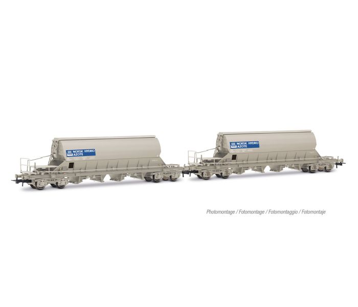 SNCF Taoos Norsk Hydro Azote Hopper Wagon Set (2) IV