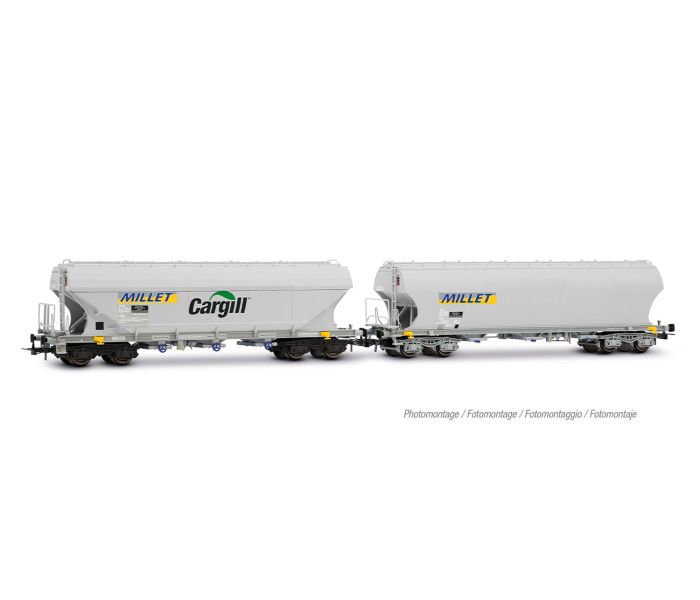 SNCF Millet Cereal Hopper Wagon Set (2) VI