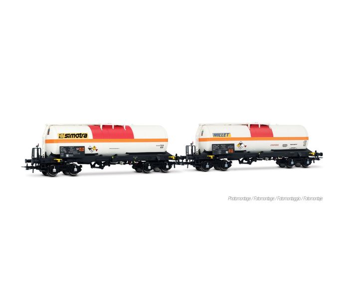 Misa/Millet & VTG/Simotra Chlorine Tank Wagon Set (2) VI