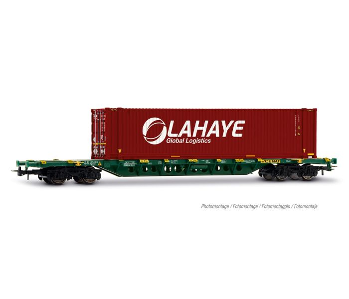 Cemat Sgnss Wagon w/Lahaye Container Load VI