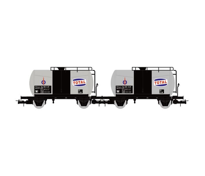 FS Total 2 Axle Tank Wagon Set Silver (2) III