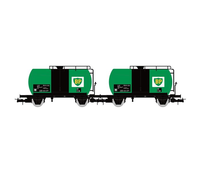 FS BP 2 Axle Tank Wagon Set Green (2) IV