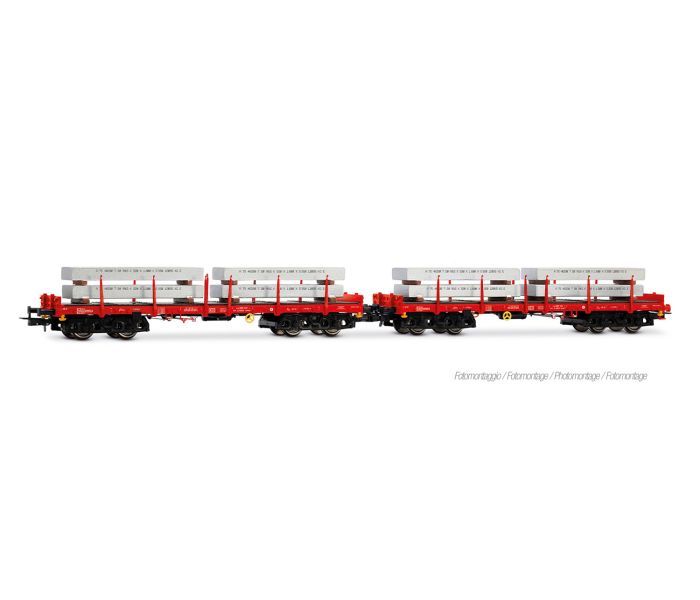 DBSR Rmms Flat Wagon w/Aluminumn Blocks Loaf Set (2) VI