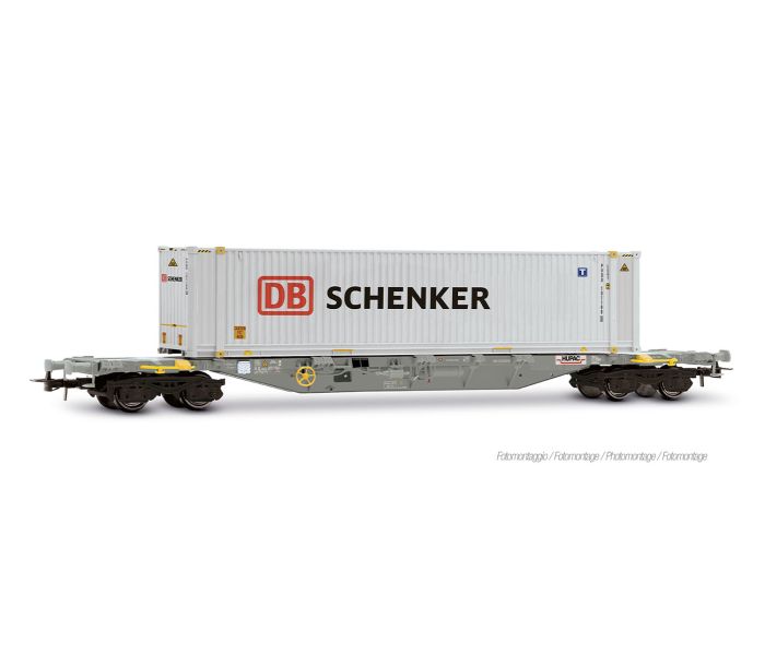 DBAG Sgnss Flat Wagon w/DB Schenker Container Load VI