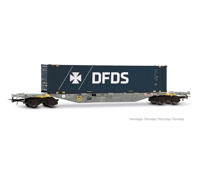 DBAG Sgnss Flat Wagon w/DFDS Container Load VI