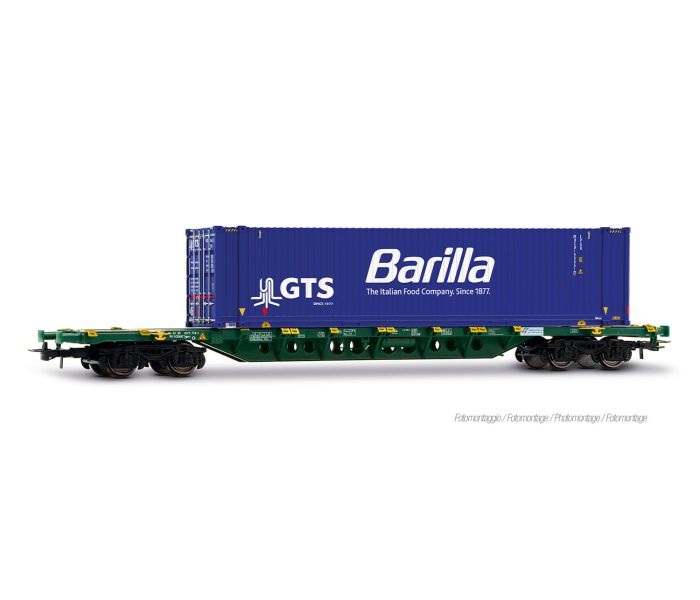 Mercitalia Sgnss Flat Wagon w/GTS Barilla Container VI
