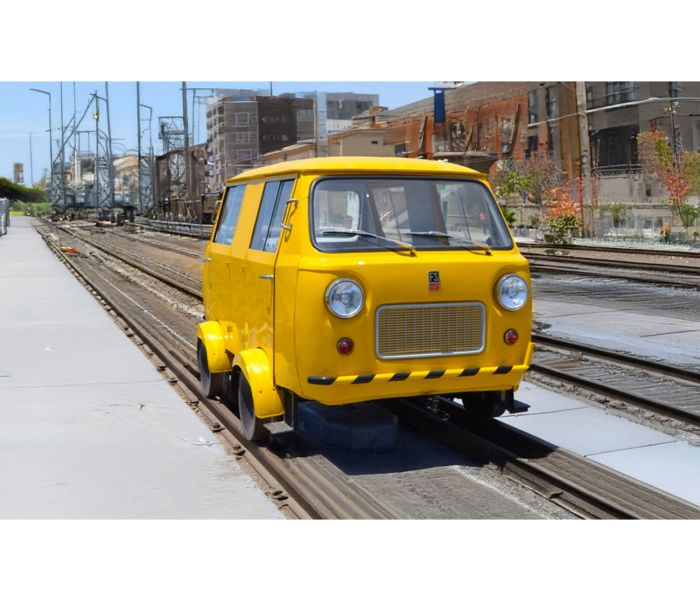 FS Draisina Fiat 500 Rail Vehicle Yellow IV