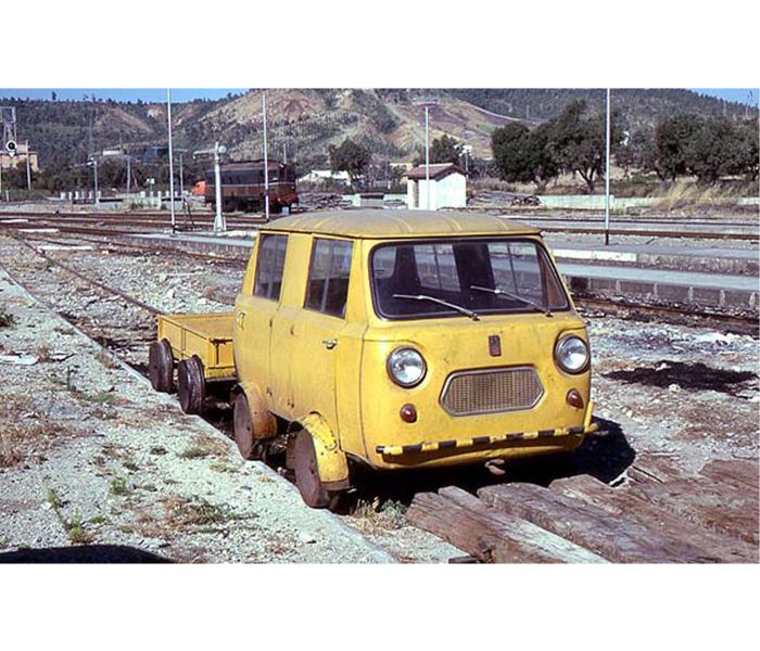 FS Draisina Fiat 500 Rail Vehicle & Trailer IV (DCC-Fitted)
