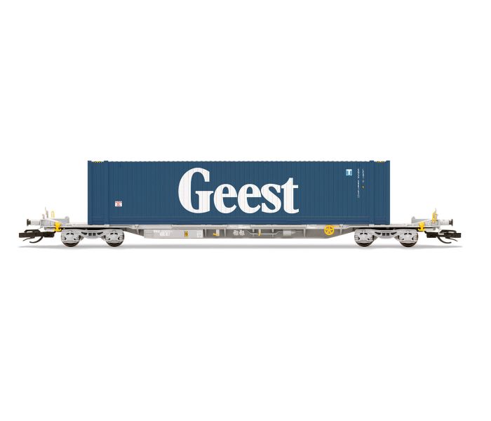 IFA Sffgmss TOUAX Flat Wagon w/45' Geest Container Load