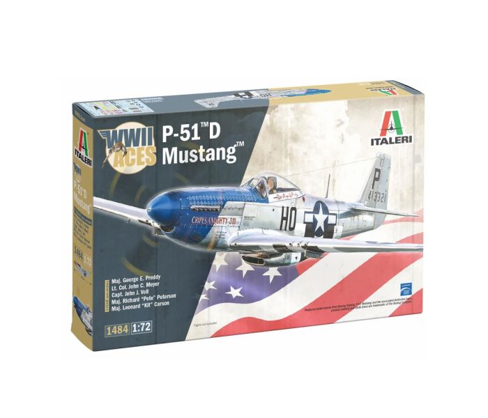 WWII Aces US North American P-51D Mustang (1:72 Scale)