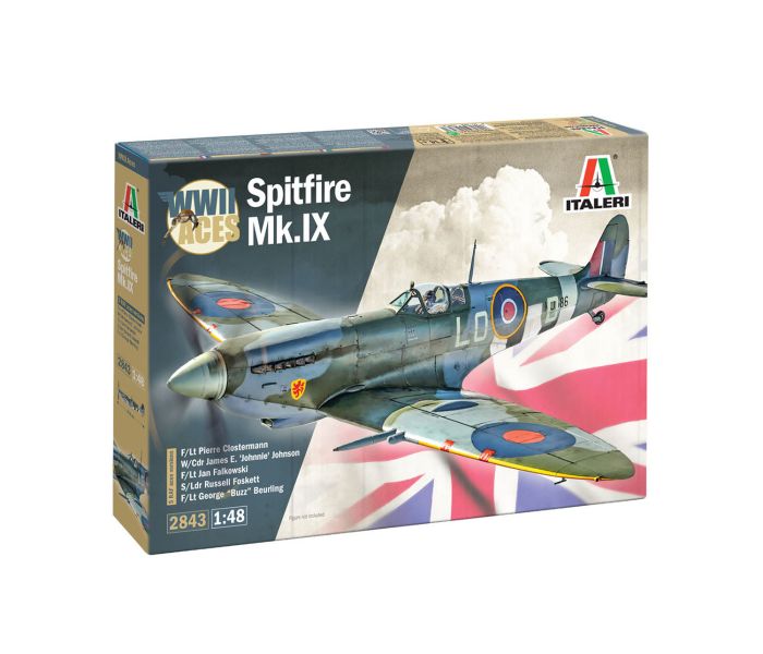 British Spitfire Mk.IX WWII Aces (1:48 Scale)