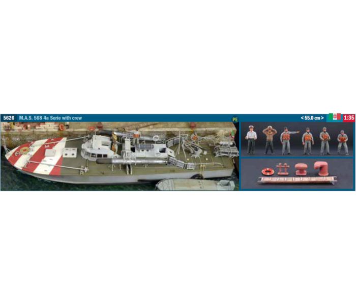 Italian MAS 568 4a Serie with Crew (1:35 Scale)