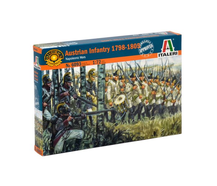 Austrian Infantry 1798-1805 Napoleonic Wars 48pcs (1:72)