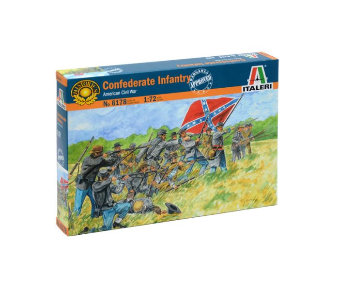 Confederate Infantry American Civil War 50pcs (1:72 Scale)