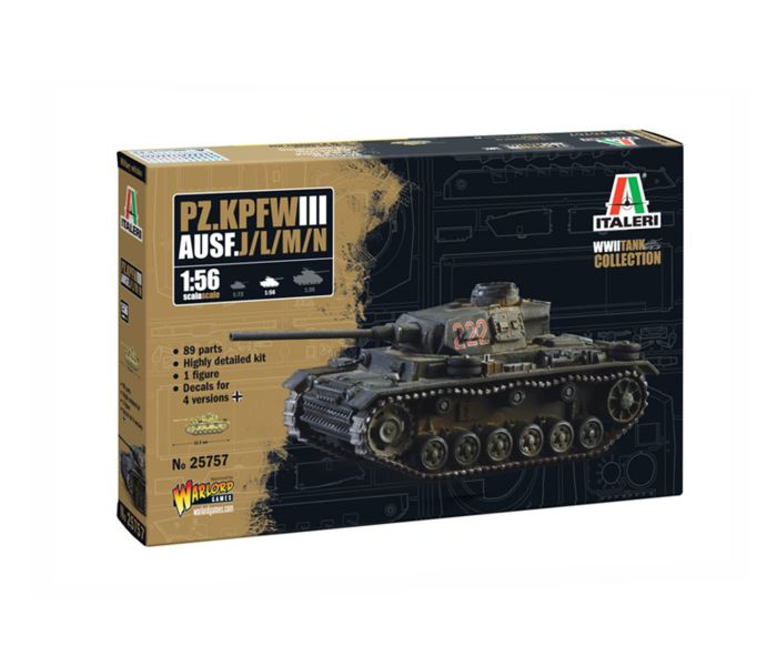 German Pz.Kpfw.III Ausf.J/L/M/N (1:56 Scale)