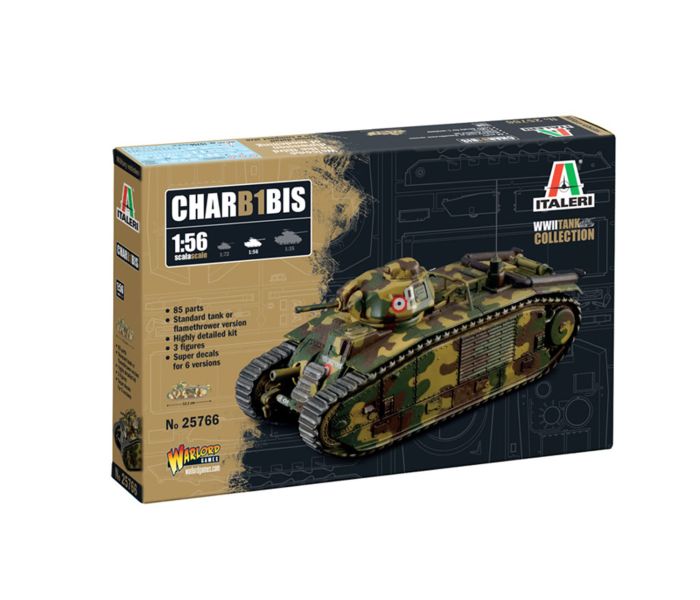French Char B1 Bis (1:56 Scale)