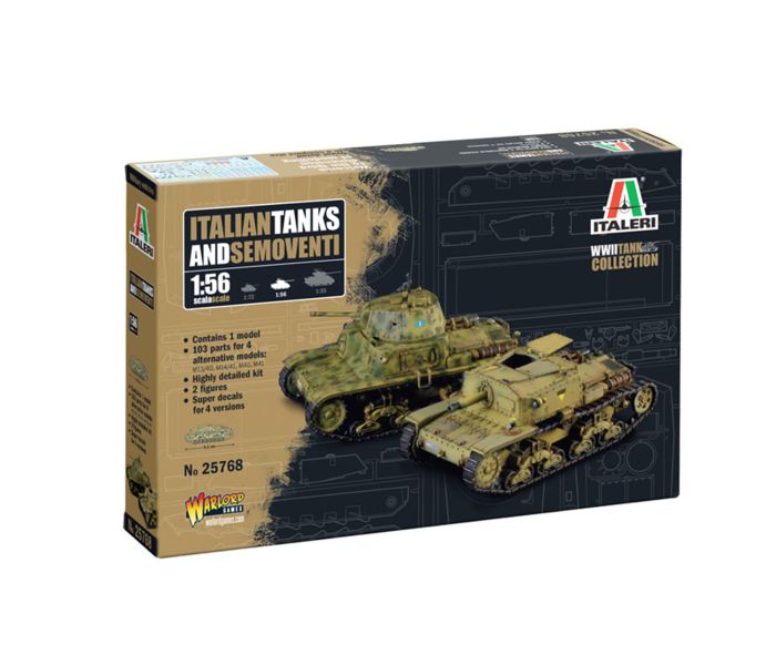 Italian Tanks & Semoventi (1:56 Scale)
