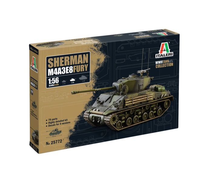 US M5A3E8 Sherman Fury (1:56 Scale)