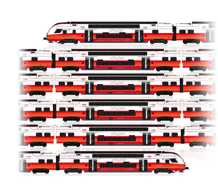 OBB Cityjet Rh4736 6 Car EMU VI (~AC)