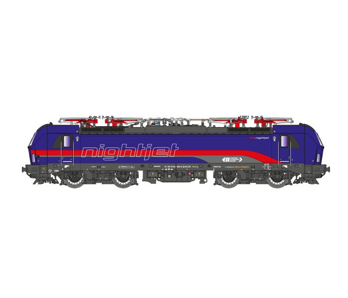OBB Nightjet Rh1293 Electric Locomotive VI (~AC-Sound)