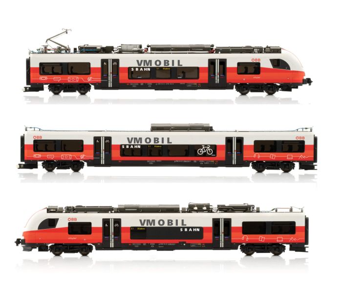 OBB Cityjet S-Bahn Vmobil 4 Car EMU VI