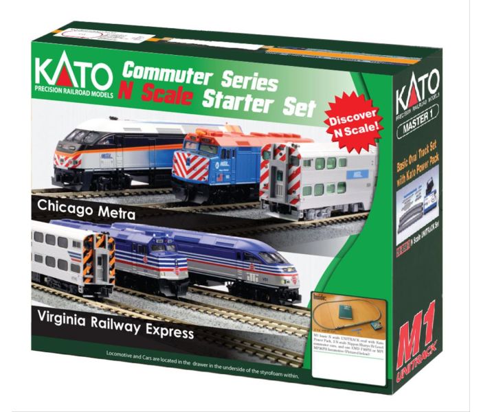 Chicago Metra F40PH Commuter Train Starter Set