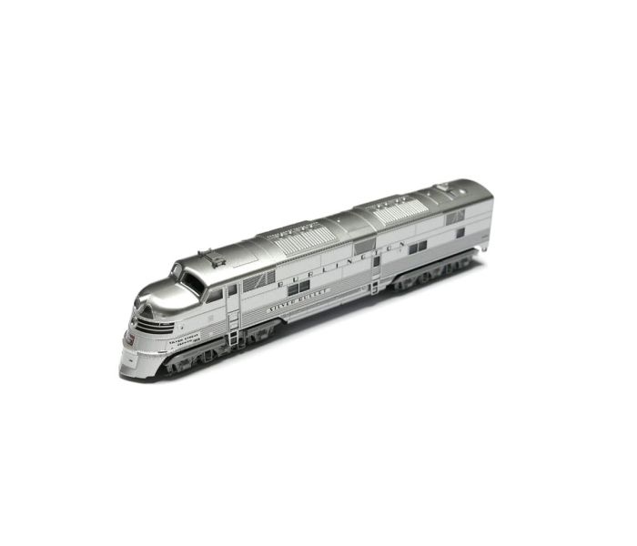 Kato N Scale CB&Q EMD E5A Silver Streak Zephyr 6-Unit Train Set