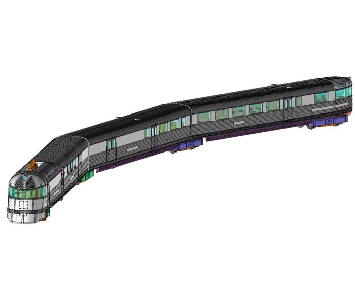 Pioneer Zephyr 3 Car DMU CB&Q