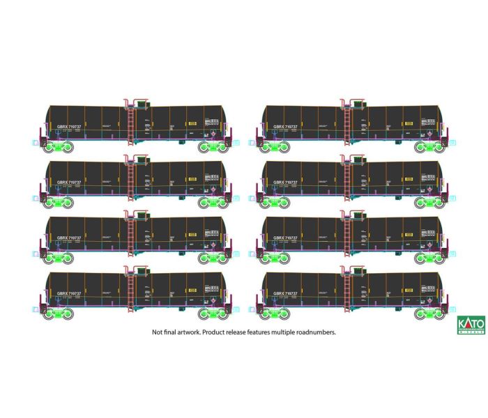 Greenbrier Tank Wagon Set (8) GBRX Set B