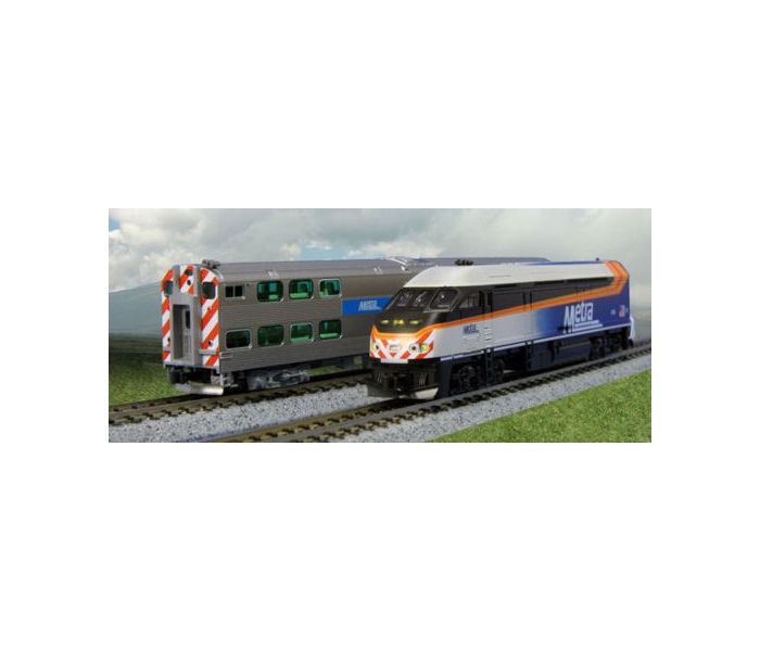 MP36PH Chicago Metra Gallery Bi-Level Commuter Train